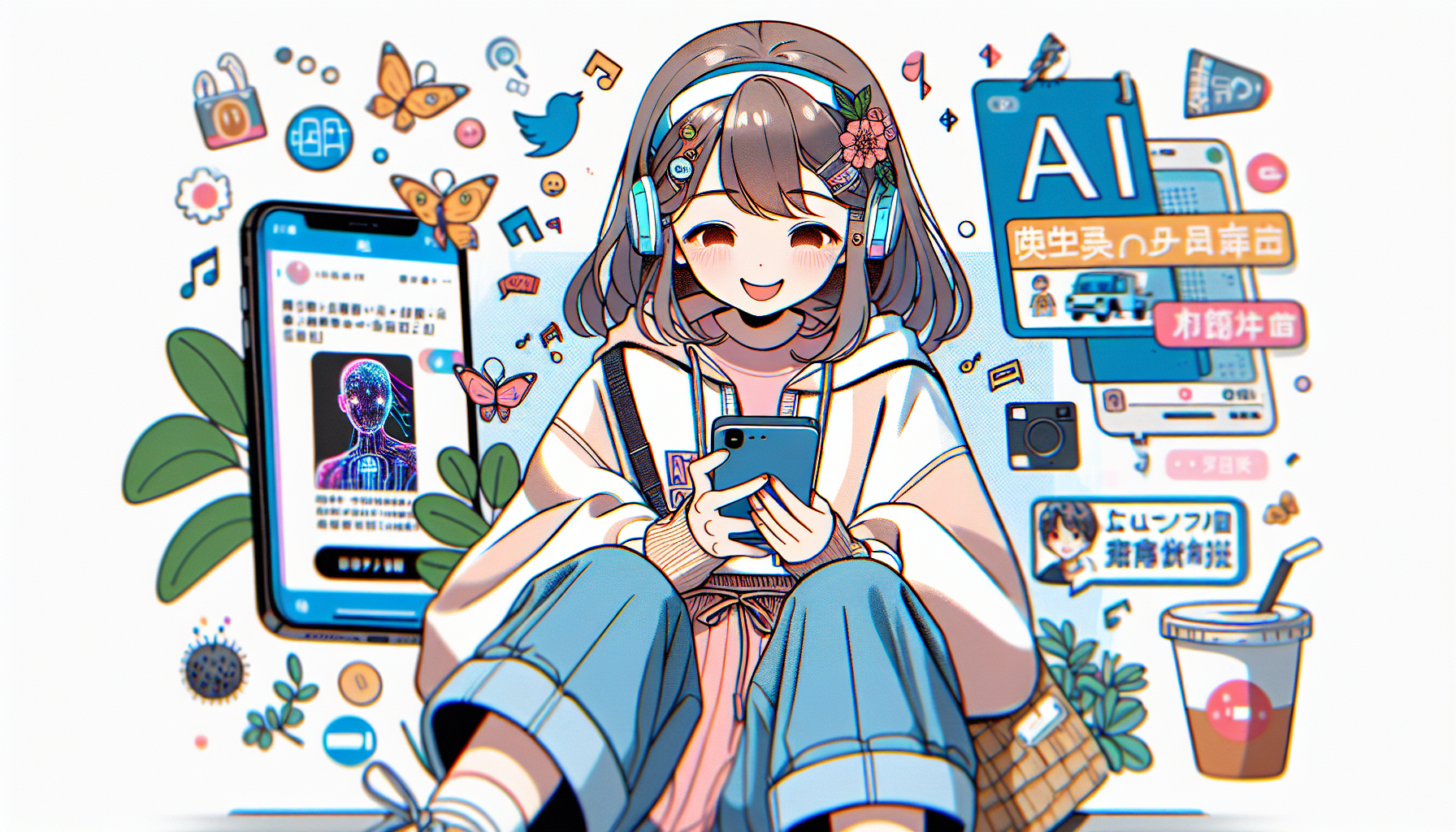 夜のリビングでのリラックスタイム