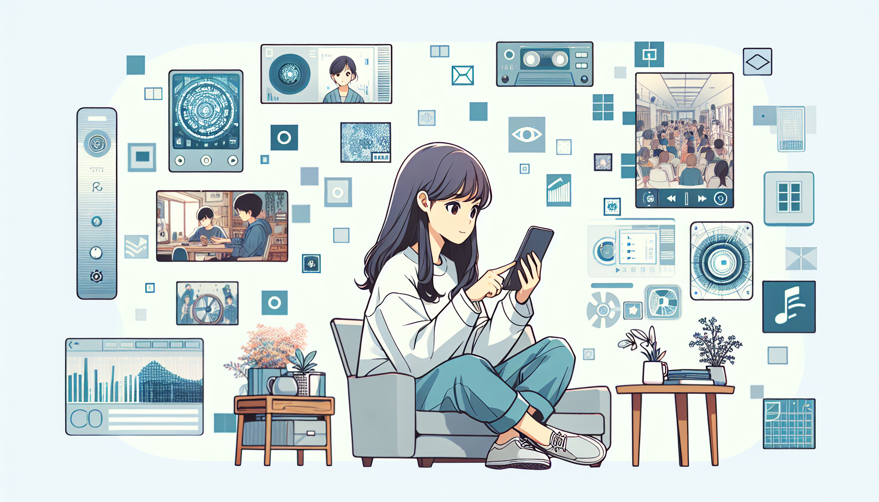 リビングでのリラックスタイム