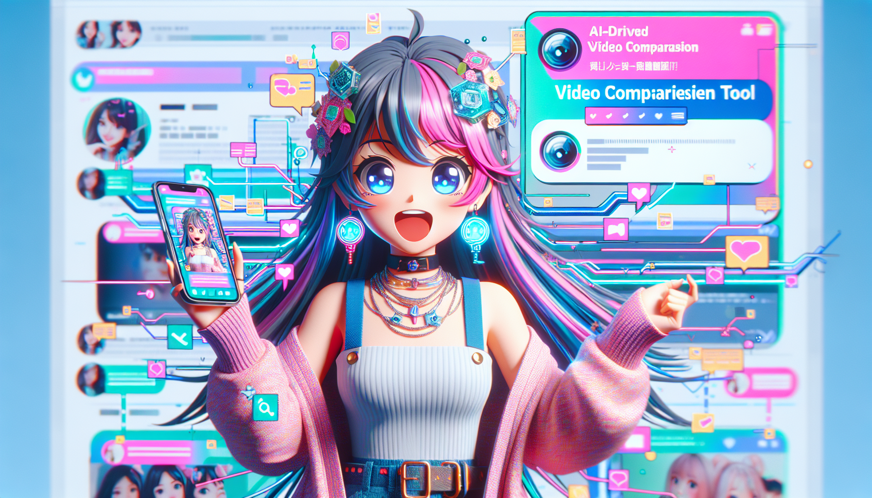 商品を紹介する美少女AI