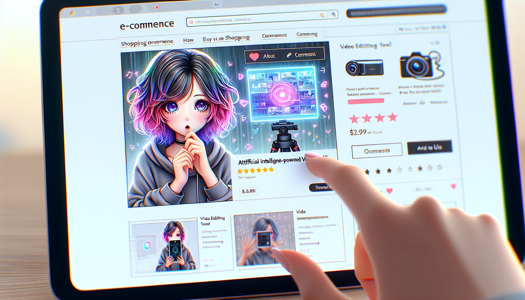 商品の特徴を活かした比較動画