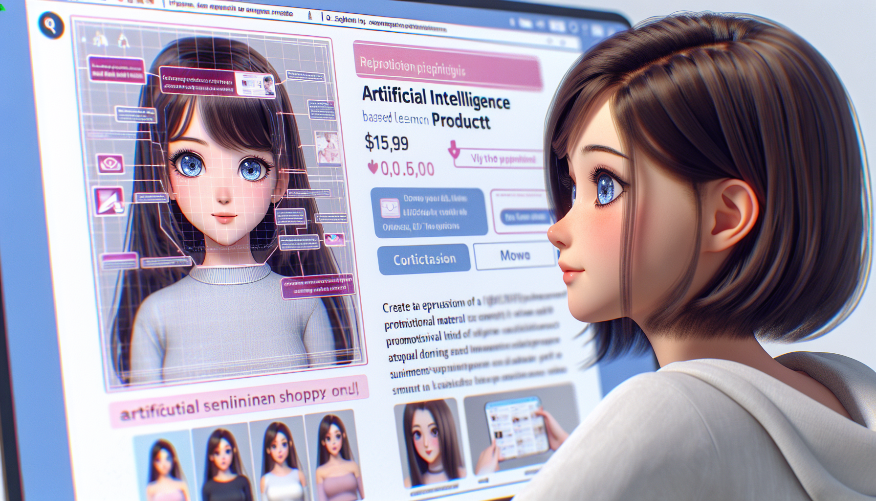 商品の特徴を強調したシーン