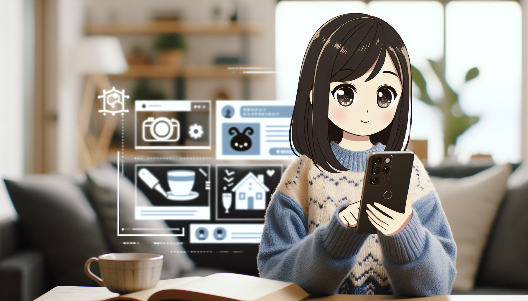 リビングでのリラックスタイム