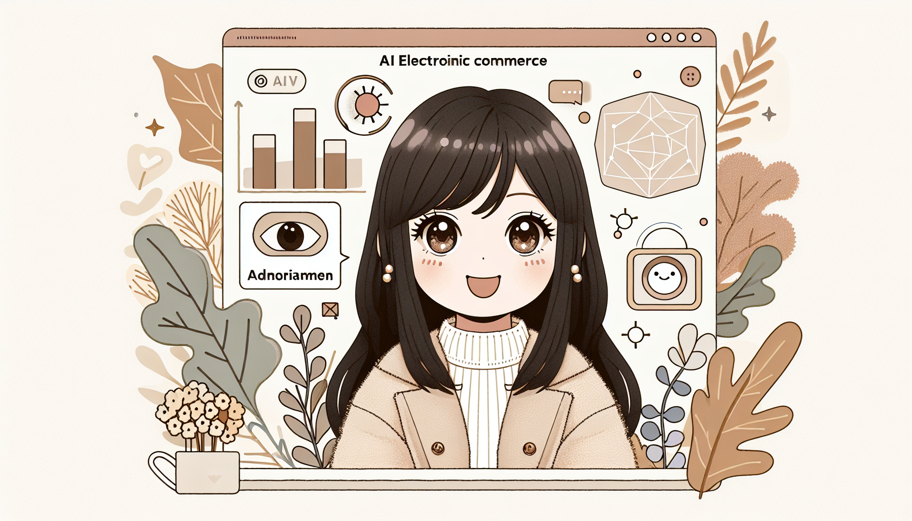 美少女AIと商品のハーモニー