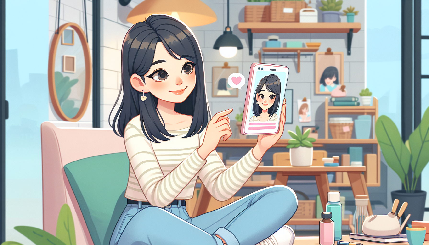 お部屋作りの一コマ