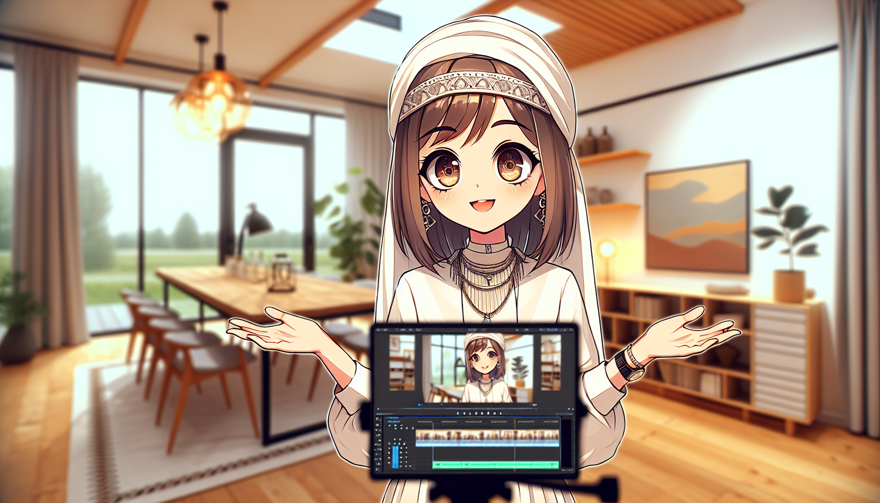 商品の特徴に合わせた美少女AIアバター