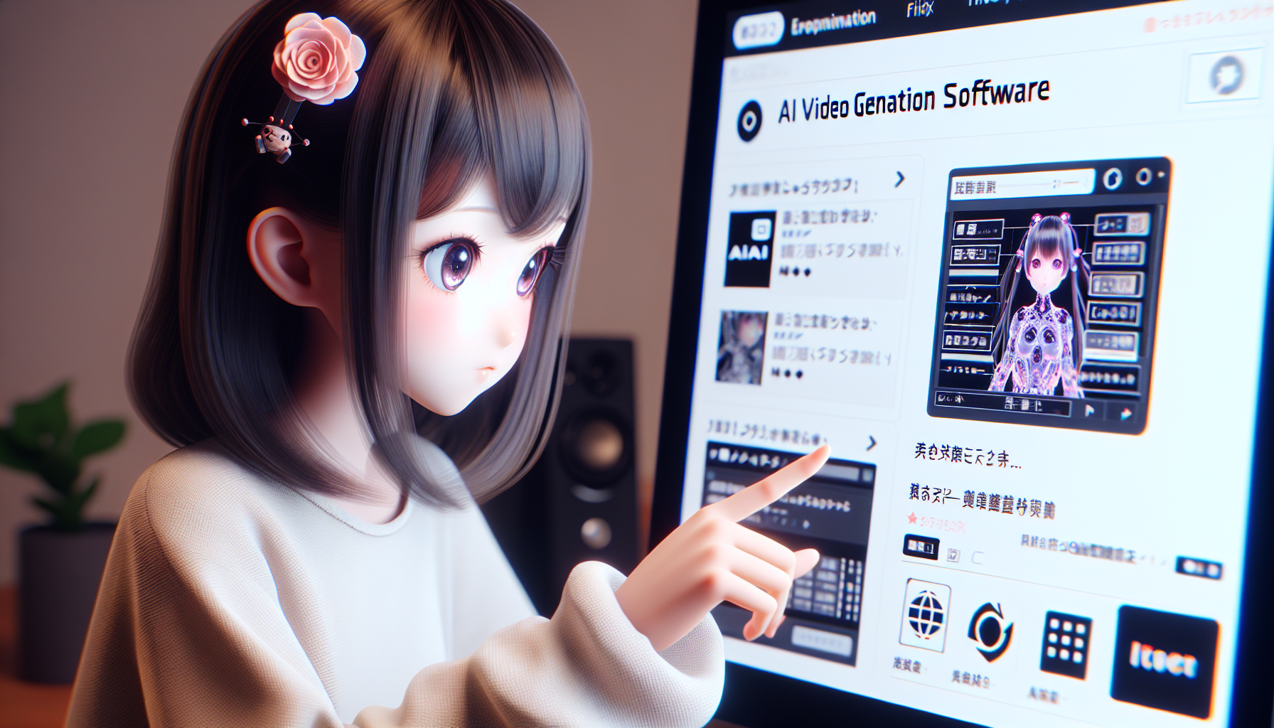 商品の特徴を美少女AIアバターが紹介