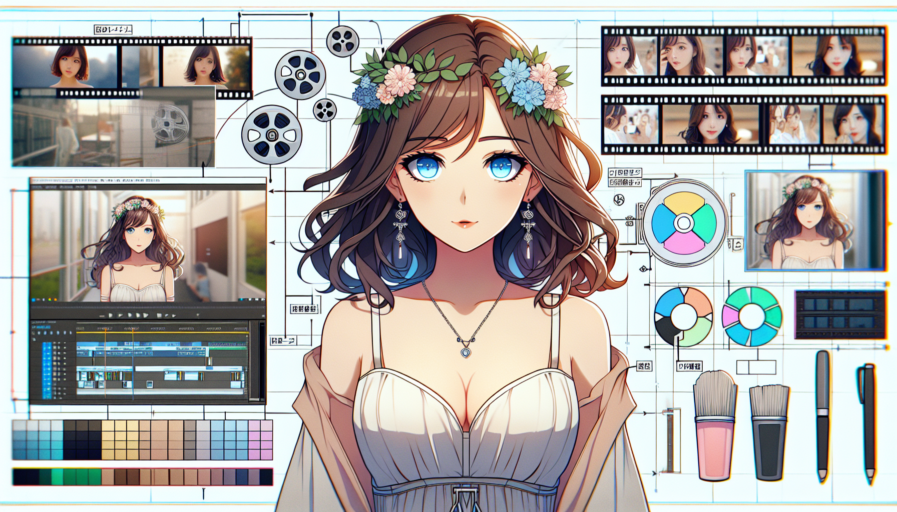 Instagram向け世界観イラスト