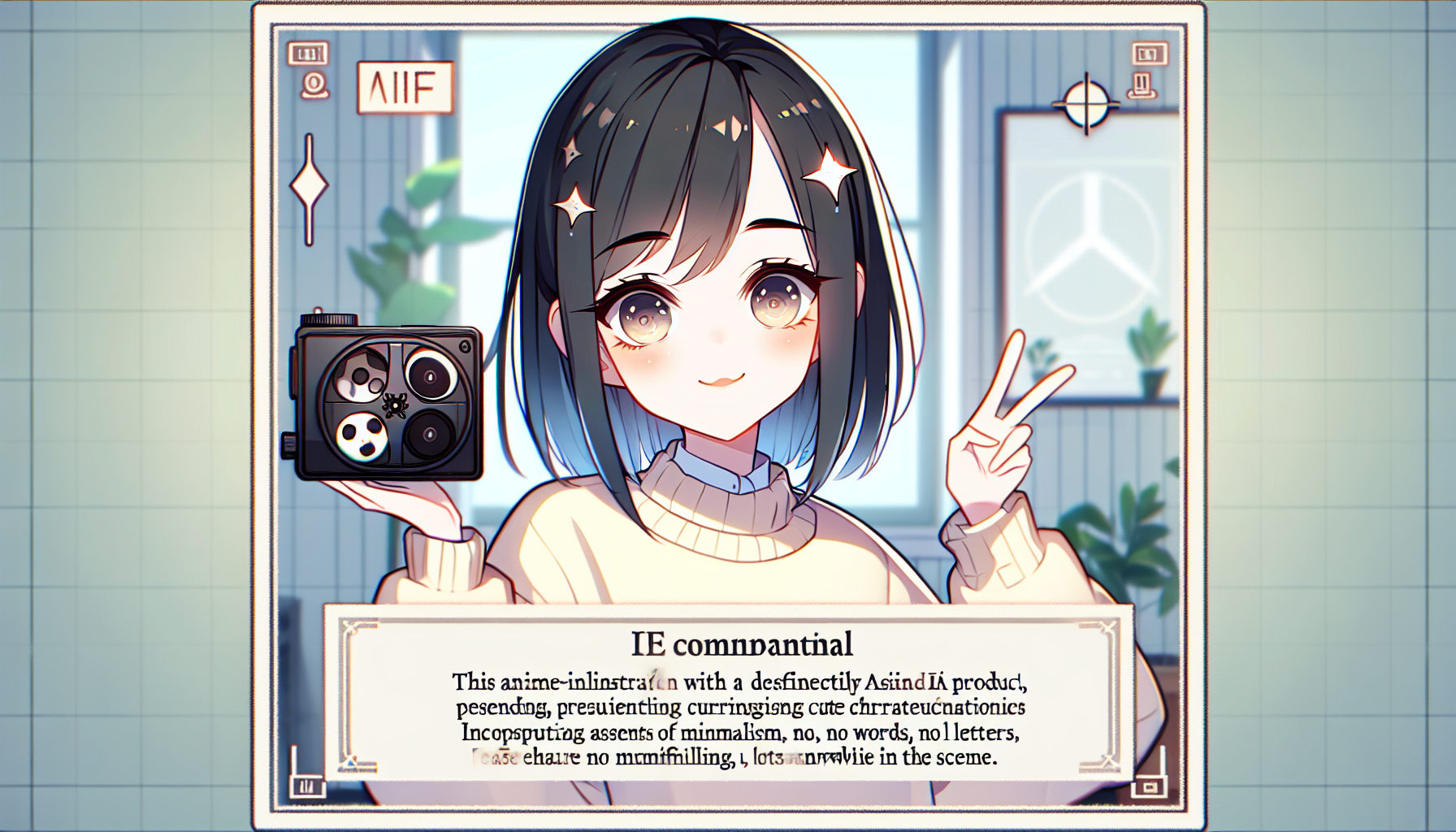 近未来感あふれる美少女AIアバター