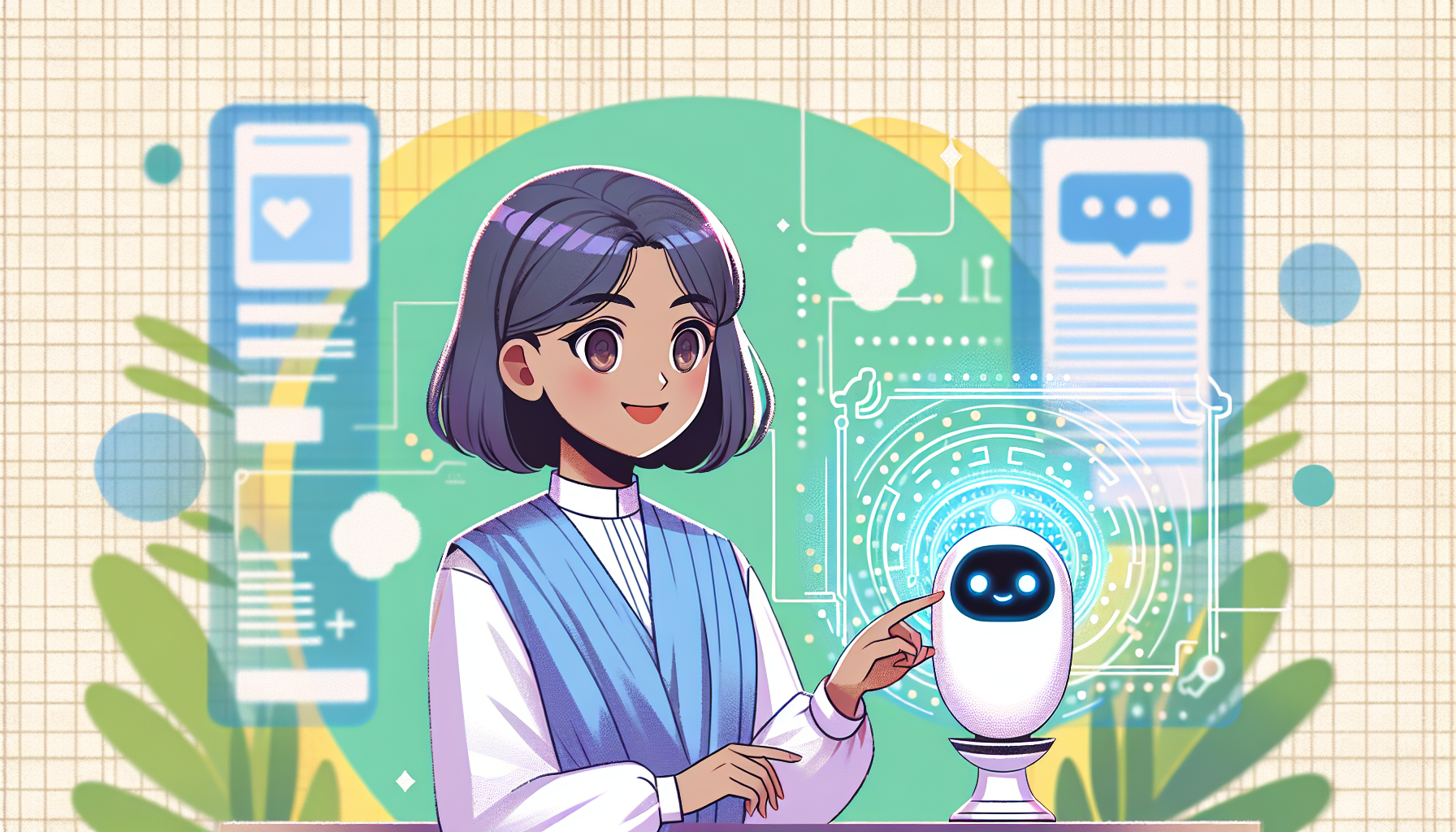 近未来感あふれる美少女AIアバター