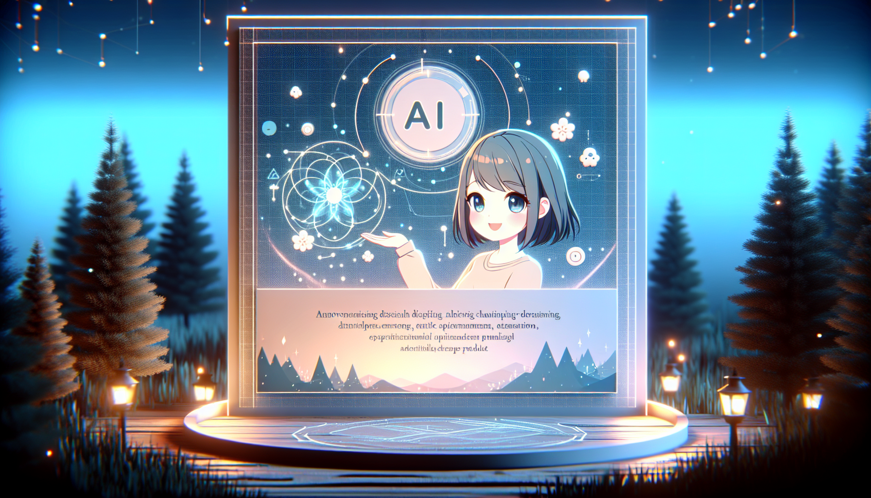 美少女アバターと商品