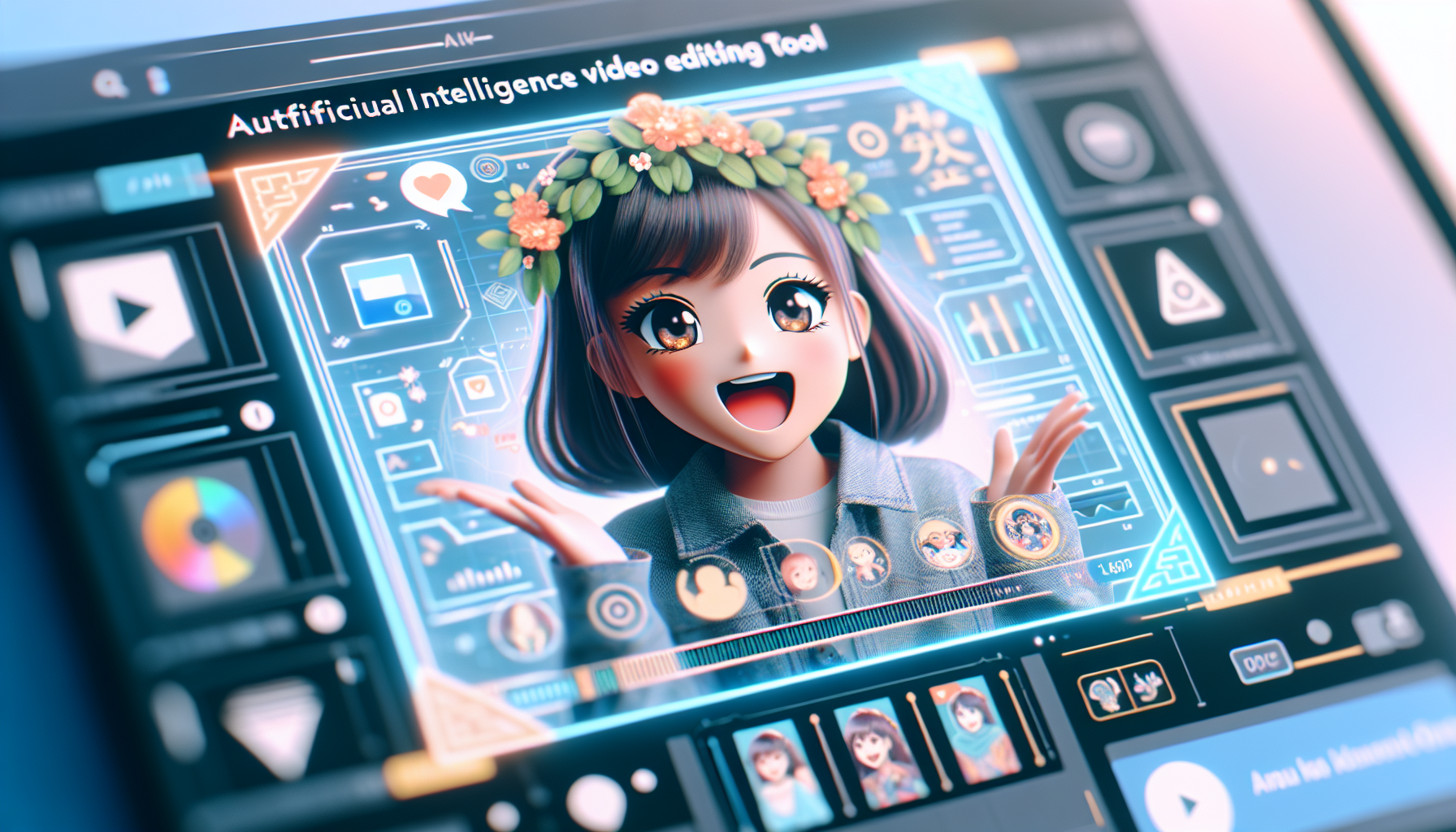 商品をアピールするシーン