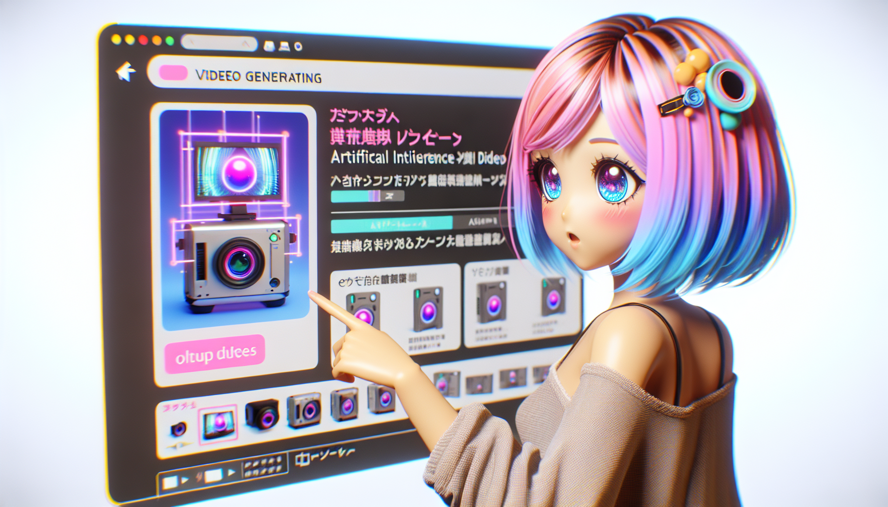 商品の特徴を強調するシーン