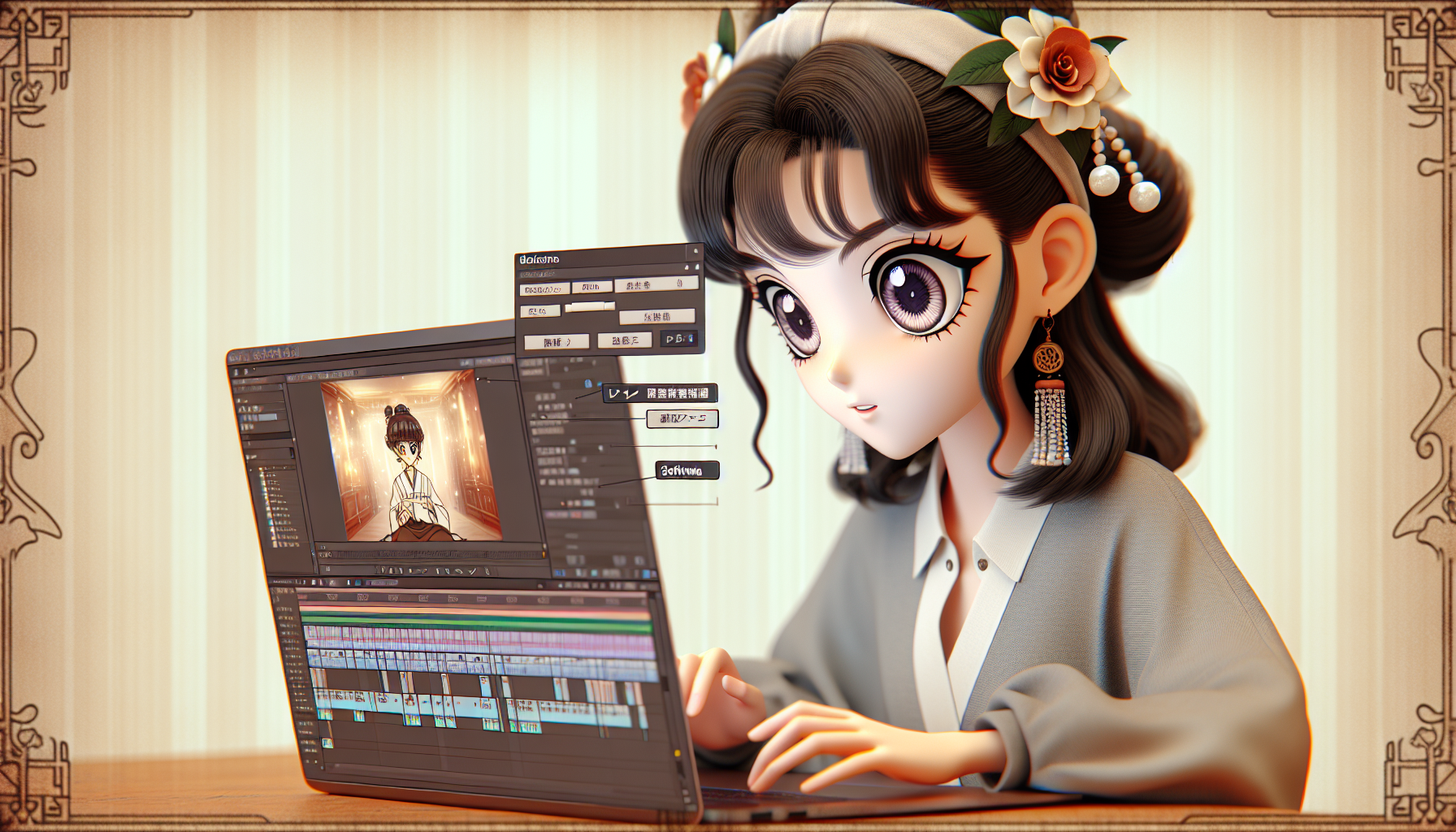 ビデオ コンテンツの撮影風景